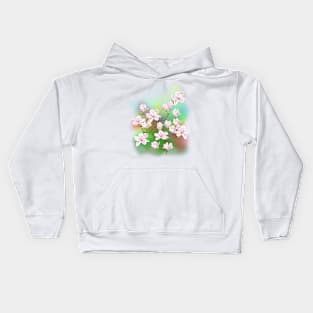 Magnolia with background Kids Hoodie